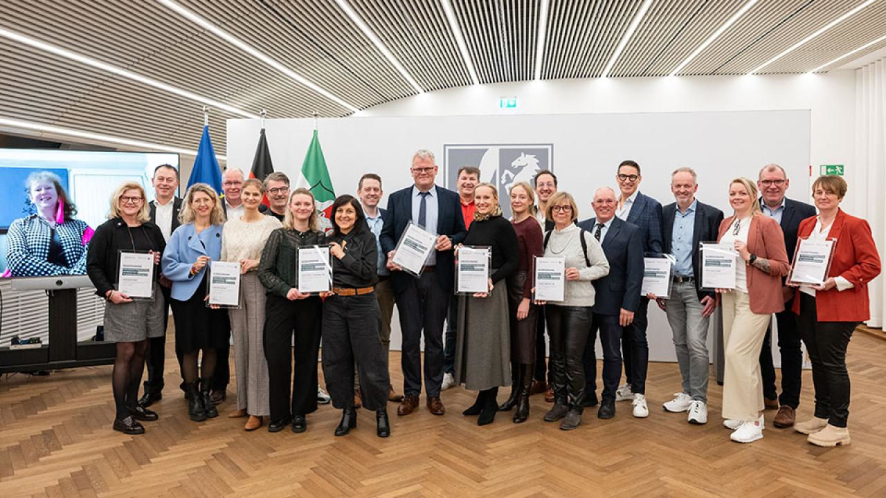 Auszeichnung als „Engagementfreundliches Unternehmen in Nordrhein-Westfalen“